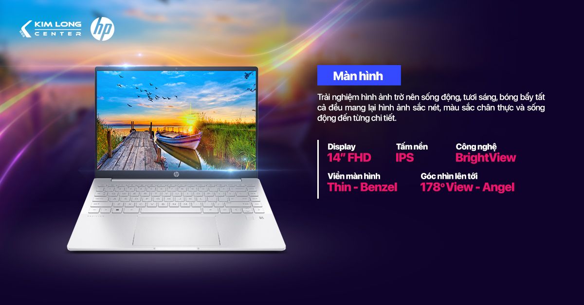 Màn hình IPS 14 inch full HD