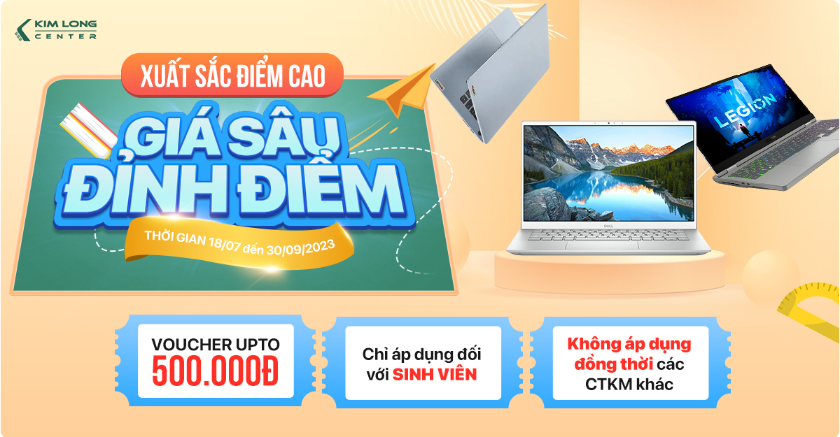 QUÀ TẶNG TÂN SINH VIÊN : XUẤT SẮC ĐIỂM CAO - GIẢM SÂU ĐỈNH ĐIỂM